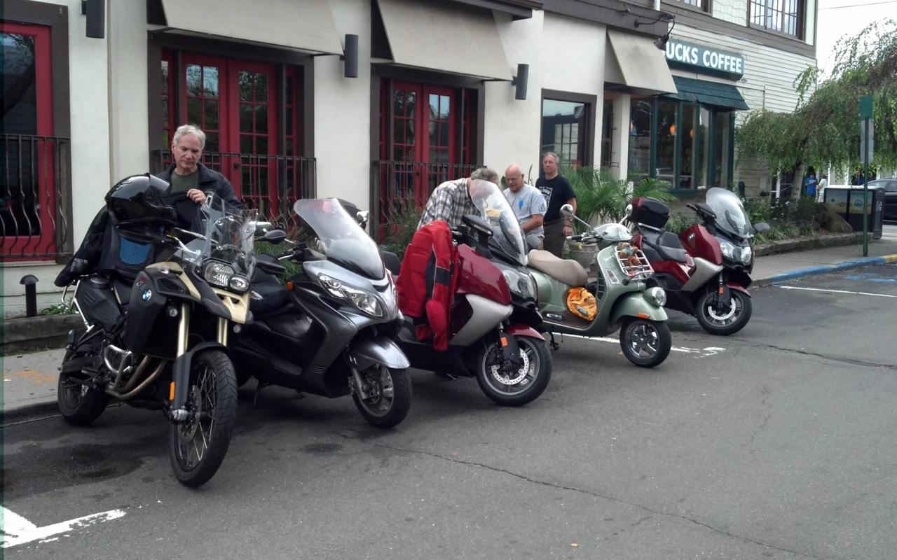 Port Jefferson Scooter Ride, September 21, 2014